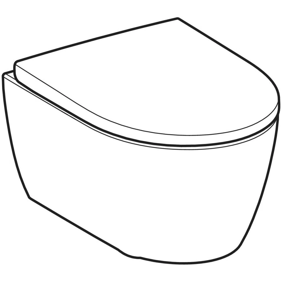 Geberit iCon Set Wand-WC, Tiefspüler, verkürzte Ausladung, geschlossenes - Bild 3 von 4