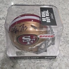 Christian McCaffrey 49ers Autographed Mini Helmet Five Star COA