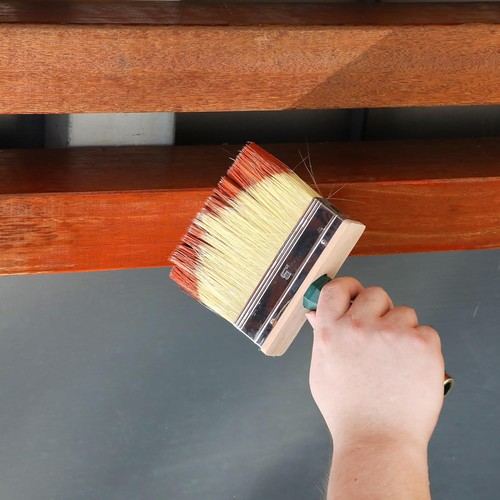 1 Pack 6 Inch Deck Stain Brush, Premium Stain Brushes for Wood, Deck Brush Large - Picture 4 of 5