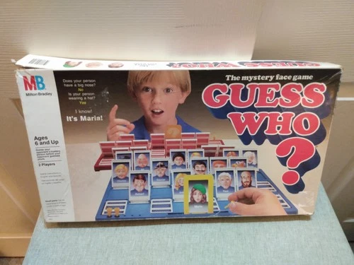Vintage 1987 Milton Bradley Guess Who Classic Board Game Complete See Notes/Pics
