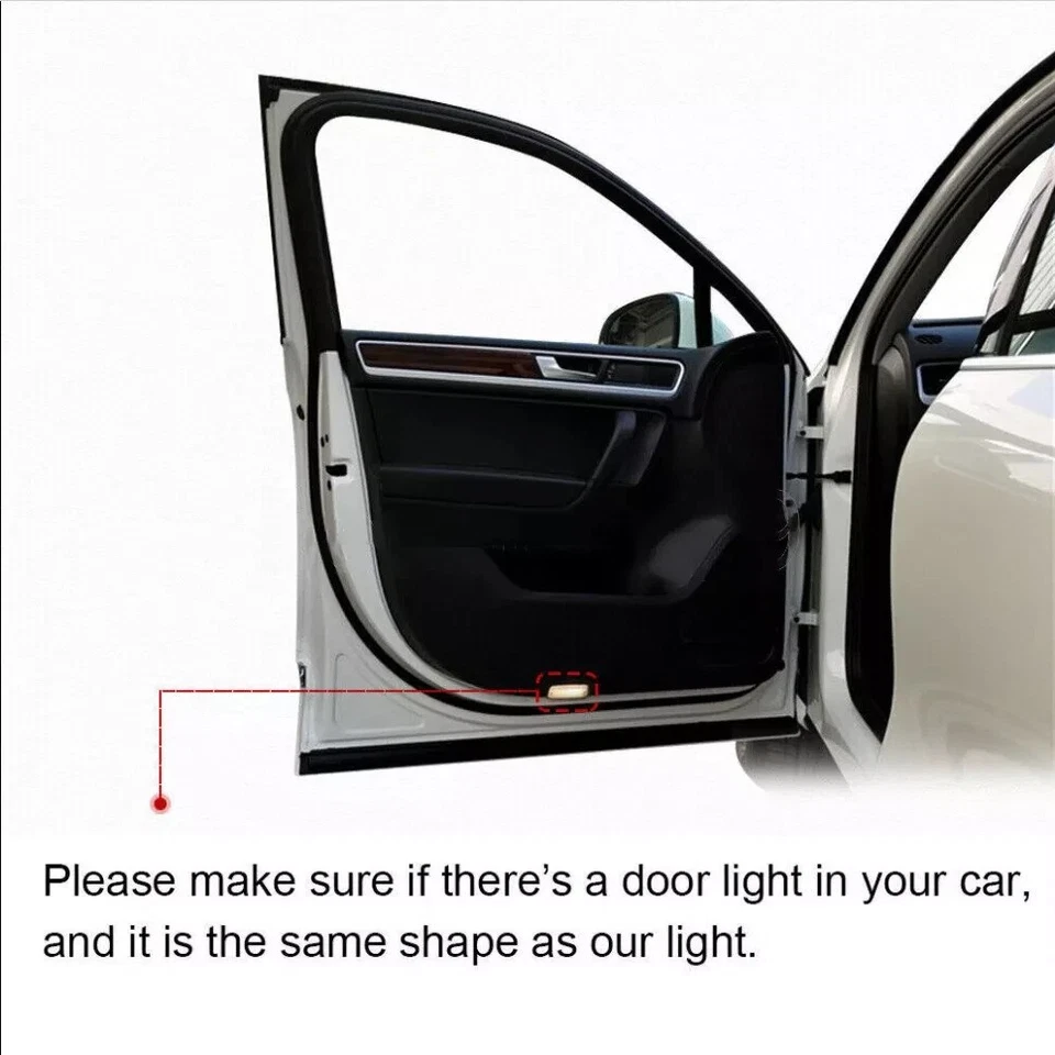 4Pcs LED HD Door Puddle Courtesy Ghost Shadow Lights For Lexus ES GS GX HS IS - Image 2 of 4