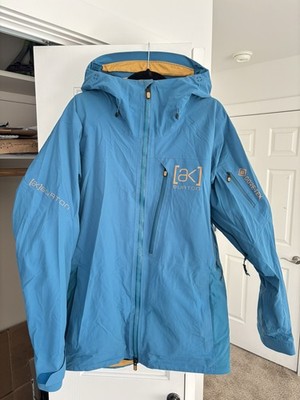 Burton AK Men's Snowboarding Ski Jacket 2L Cyclic Gore-Tex Blue Gold Large L