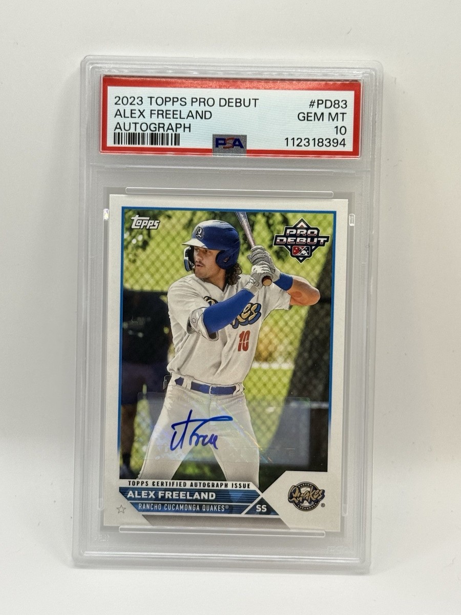 2023 Topps Pro Debut ALEX FREELAND Auto #PD-83 Dodgers