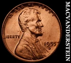 1955-D Lincoln Wheat Cent - Choice Gem Brilliant Unc  No Reserve  #i1743