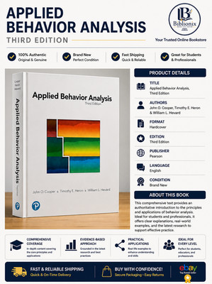 Applied Behavior Analysis 3rd Edition Cooper Heron Heward Hardcover Textbook