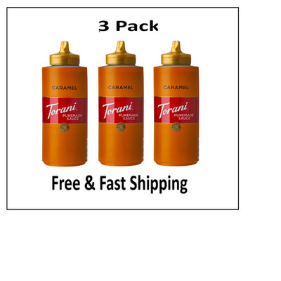 Torani Puremade Caramel Sauce 16.5 oz, 3 Pack