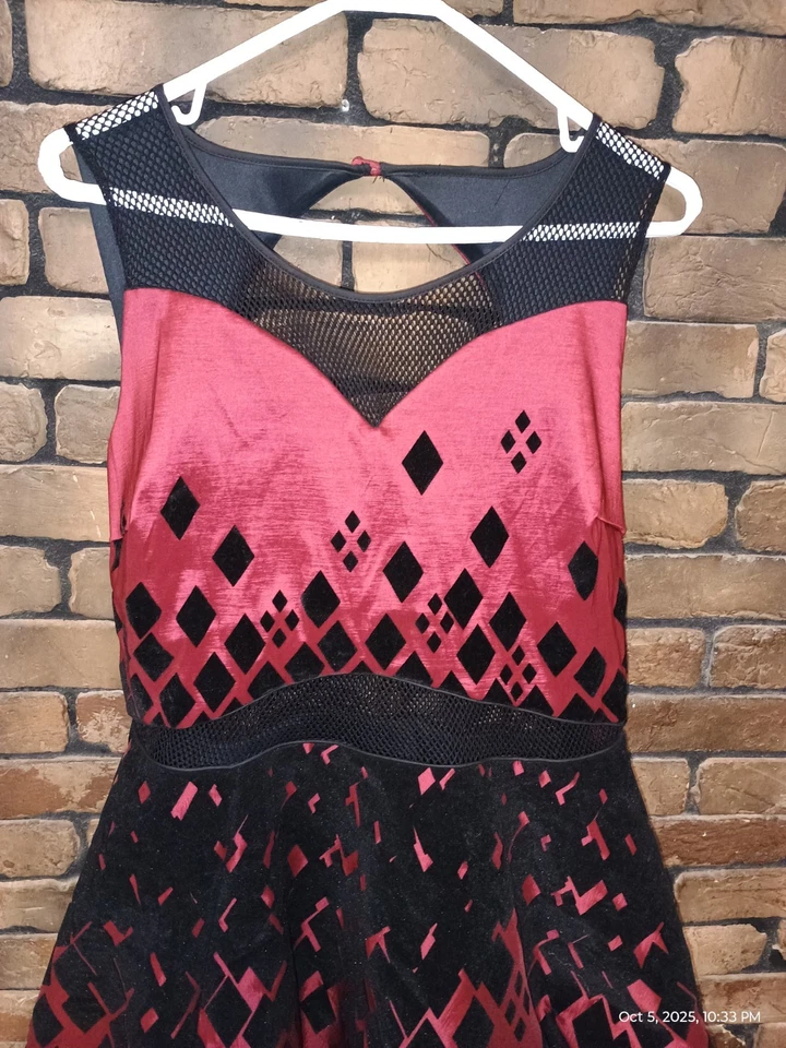 Vestido Formal Harley Quinn Juegos con disfraces/Disfraz de Halloween Talla 12 Foto 4 de 4
