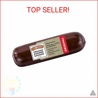 #ad Old Wisconsin Premium Summer Sausage 100% Natural Meat Charcuterie 8 Ounce $7.49