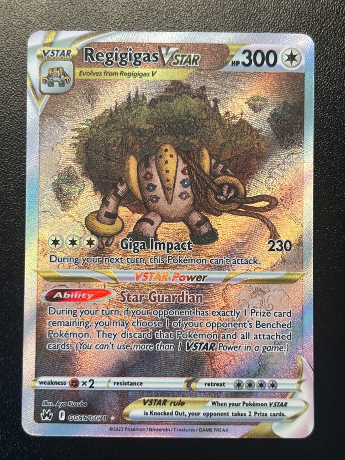 Regigigas VSTAR Crown Zenith Galarian Gallery Pokémon TCG Card #GG55/GG70