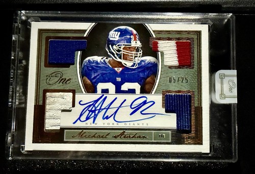 10 Card Football Lot Strahan Auto /25 Mahomes Relic CJ Stroud PSA 10 Jeanty R