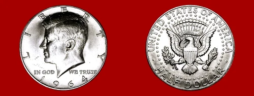 1964-D KENNEDY HALF DOLLAR SILVER 50C HIGH BU++++ (MS++++ FROM ROLL) MUST SEE
