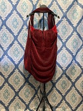 Red Sequinced dress size 18 for prom or formal occasion