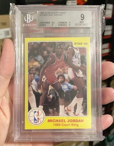 BGS 9 MINT 1986 STAR COURT KINGS #18 MICHAEL JORDAN CARD