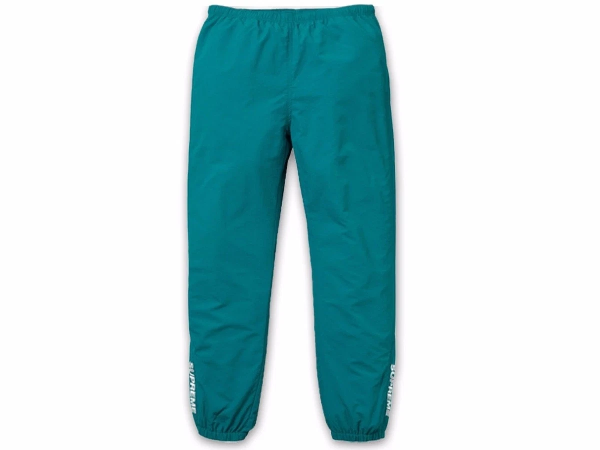 2017 S/S Supreme Warm Up Pants Teal Size Medium Sweatpants Tag