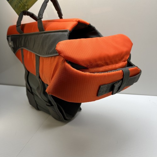 Gilet de sauvetage Top Paw Dog dispositif de flottation orange sécurité de l'eau moyen NEUF - Photo 8/12
