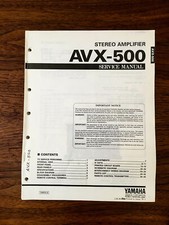 Yamaha AVX-500 Amplifier Service Manual Original 