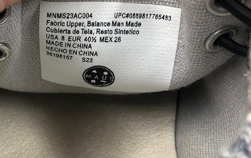 Nuevo Mocasín de Playa Maui and Sons Para Hombre Talla 8 Con Cordones Gris Blanco y Negro - Imagen 11 de 12