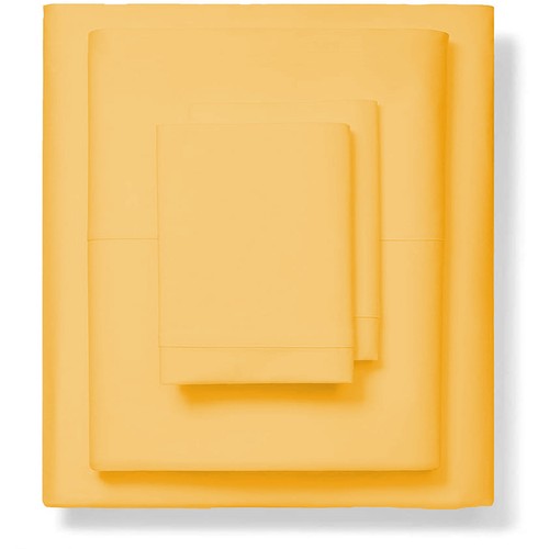 Juego de sábanas súper suaves de 1200 hilos de algodón orgánico de 6 piezas colores lisos/rayas - Imagen 87 de 226