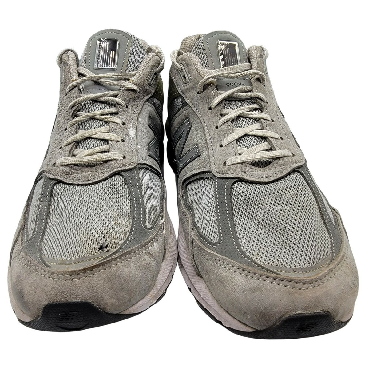 New Balance 990v5 Mens 12 Made In USA Grey Athletic Casual Shoes