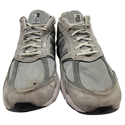 New Balance 990v5 Mens 12 Made In USA Grey Athletic Casual Shoes