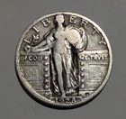 Coin, 1928 Standing Liberty Quarter.