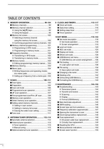 Icom IC-7600 IC7600 Transceiver OWNER'S INSTRUCTION MANUAL - Zdjęcie 9 z 10