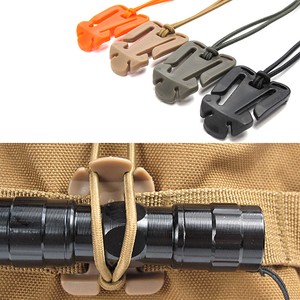 2Pcs Dominator Elastic Cord Hang Buckle Clip PALS MOLLE Style Webbing TK
