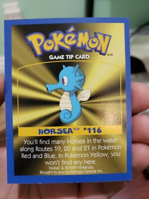 pokemon game tip card Pokemon: CHARMANDER #04 [Game Tip Card] [Kellogg's Canada Cereal Promo  1999] NM