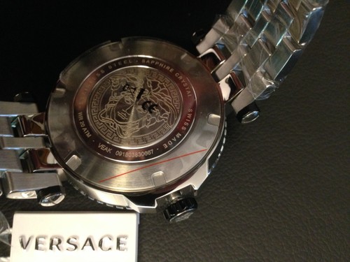 $2095 VERSACE Men's V-Race Diver BLACK 46mm Dial 200 Meter Swiss Watch VEAK00318 - Picture 12 of 16