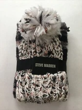 NEW Steve Madden Multi-Color Blanket Wrap & Beanie Hat Set NWT