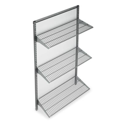 #ad Triton Products Garage Wall Shelving 63quot; Transitional Modular Steel in Gray $180.70