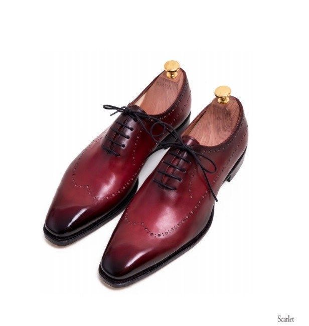 Handmade Men burgundy Brogue formal shoes, Men burgundy Handmade Men burgundy Brogue formal shoes, Men burgundy