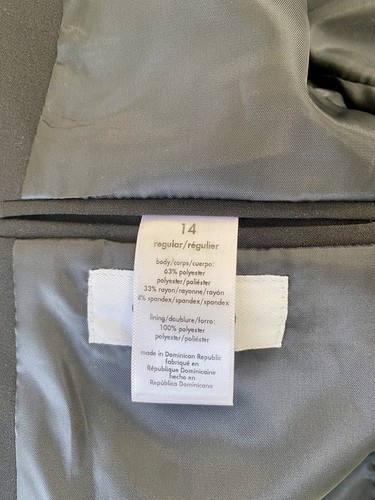 Calvin Klein Kid's Boys Black Suit Blazer - Size 14 New With Tags!!! - Picture 9 of 12