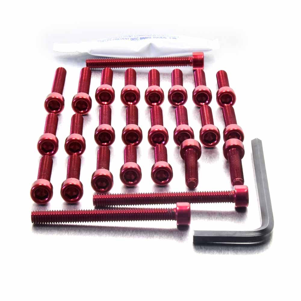 ZX-12R Ninja Engine Fastener Kit 00-06 Race Spec Red | eBay