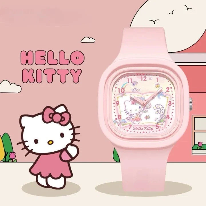 Reino Unido Reloj Anime Infantil Hello Kitty My Melody Kuromi Niños Silicona Táctil Regalo Foto 2 de 4