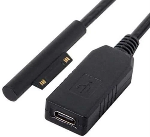 System-S USB 3.1 Typ C Ladekabel für Microsoft Surface Pro 3 4 5 6 Book 12V-15V - Bild 2 von 2