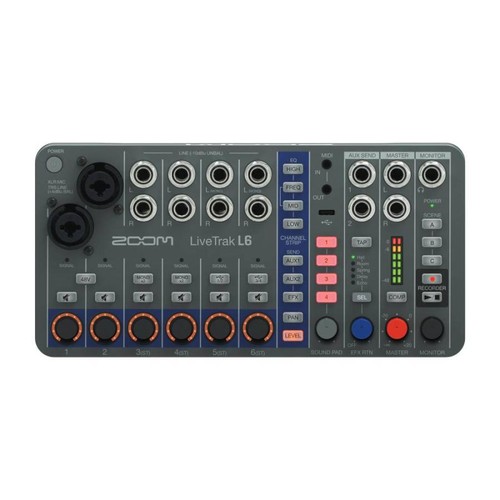 Zoom LiveTrak L6 10ch Digital Mixer Multi-track Recorder 32-Bit Float Audio - Picture 5 of 8
