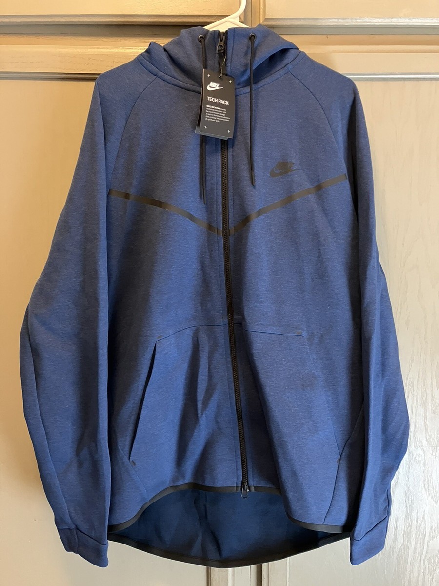 Men's Nike Tech Fleece Windrunner Hoodie Jacket Obsidian Men's Nike Tech Fleece Windrunner Hoodie Jacket Obsidian
