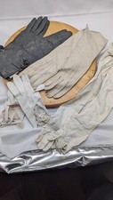 4 Pairs Of Vintage Womens Leather Glovesaa Found