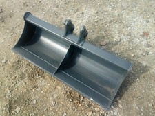 1000 mm Grabenräumlöffel starr  Baggerlöffel Bolzenaufahme Minibagger Schaufel