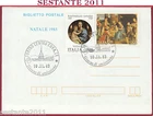 ITALY FDC POSTCARD RAFFAELLO SANZIO NATALE 1983 CANCELLATION TURIN T333