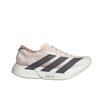 adidas Adizero Adios Pro 4 Chalk White Grey Strata JR6359 Women's