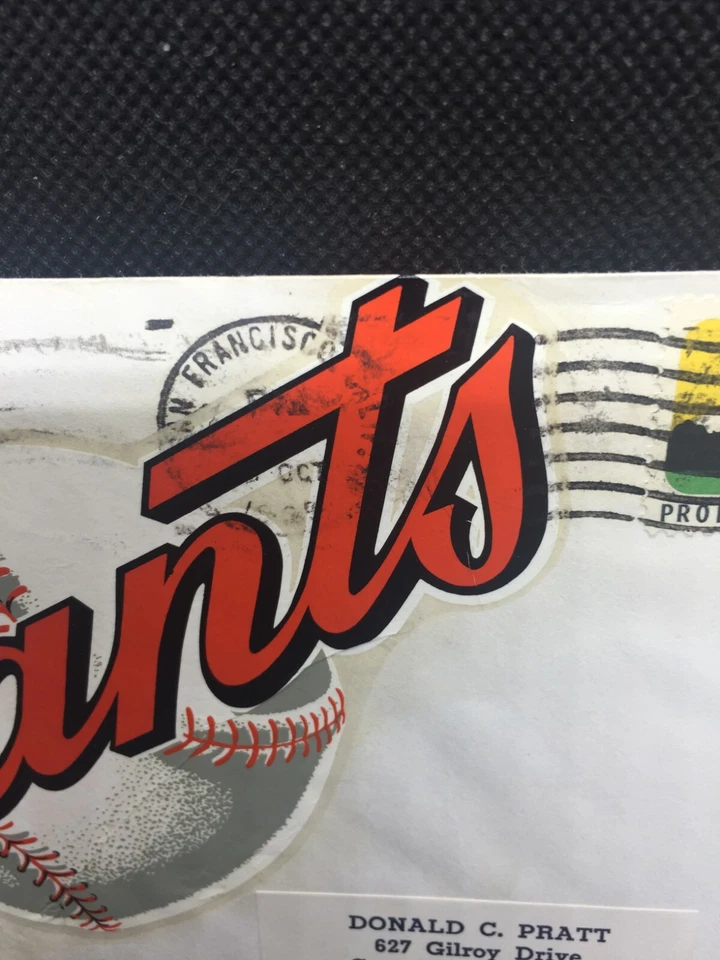 1969 San Francisco Giants First Day Issue Professional Baseball Stamp  - Image 2 of 2