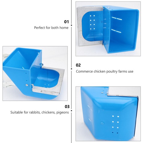 2 Count Haustier Aquarium Futterbox Für Kaninchen Futterautomat Wachteln - Bild 8 von 12