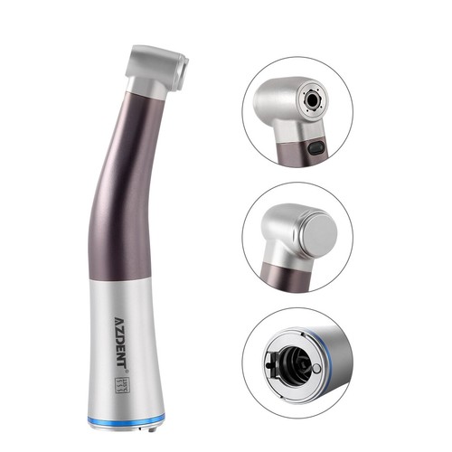 Dental 1:1 Contra Angle Fiber Optic Handpiece Internal Water 4 Way E-type Push - Picture 2 of 13