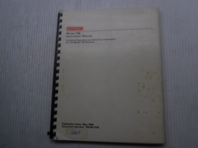 Keithley 706 Instruction Manual 706-901-01B May 1984