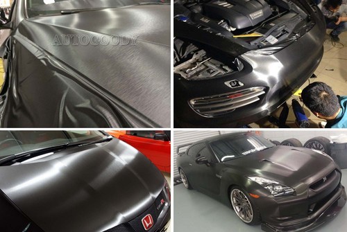 Brushed Aluminum Vinyl Film Metallic Wrap Sticker Decal Bubble Free Air Release - Picture 30 of 31