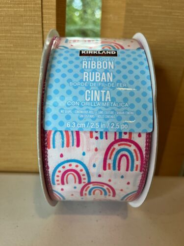 Kirkland Wire-Edged Ribbon 1.5"- 2.5" Wide 50 YD Gift Wrap Glitter Ribbon - Picture 12 of 29