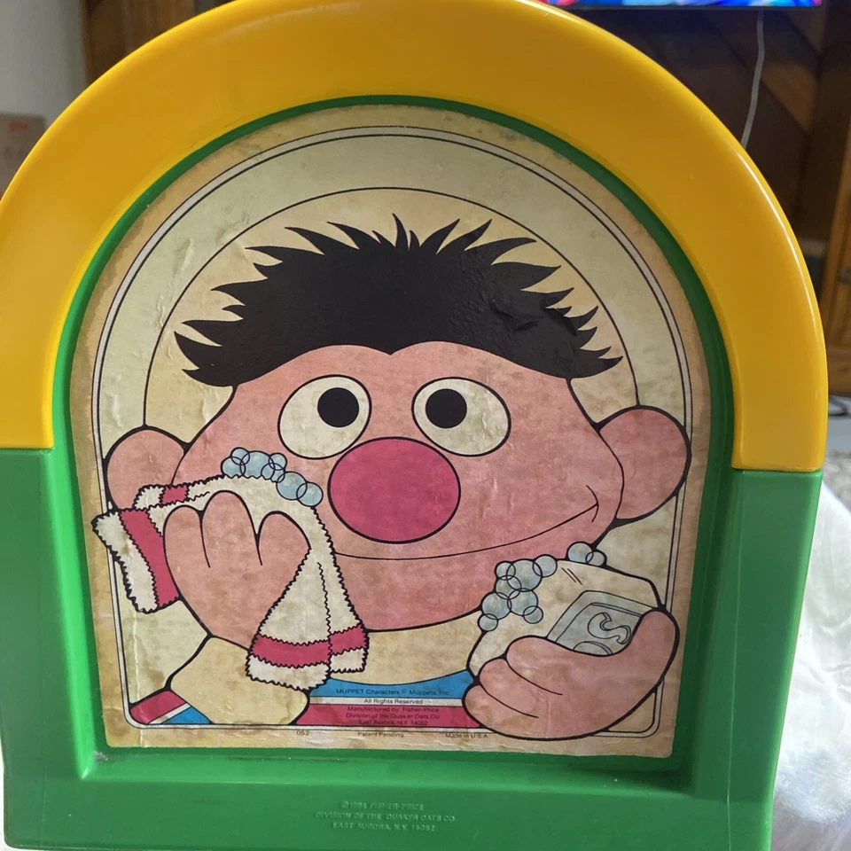 Asiento taburete infantil Fisher Price Sesame Street de colección HECHO EN EE. UU. 1984 Bert & Ernie Foto 4 de 4