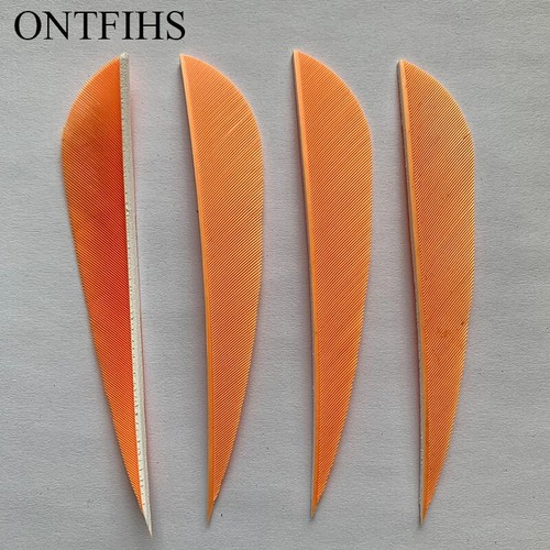 50PCS 4 Inch Parabolic Arrow Fletching Feathers Fletches RW LW - Picture 17 of 22